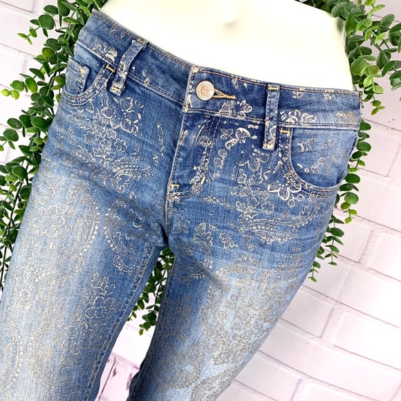 Hollister Denim - 👖I•HOLLISTER•I Cuffee Pretty Gold Design 27/5R👖